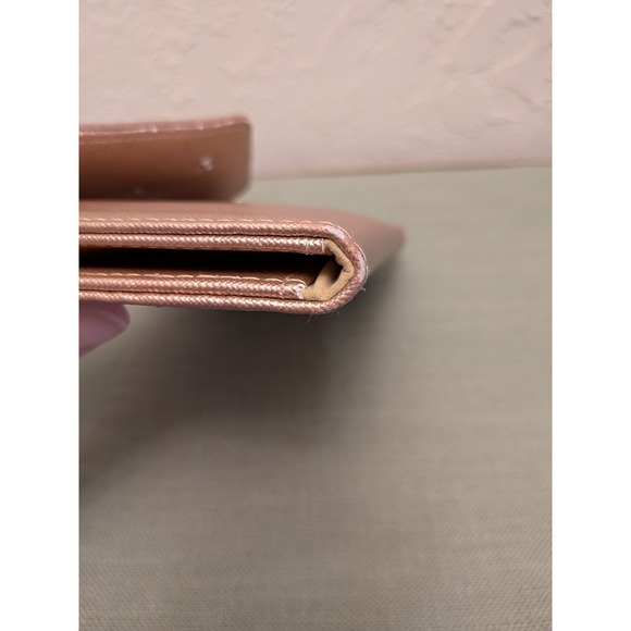 KROSSLON Rose Gold Textured Clutch Wallet Wristlet Card Holder Organizer - Picture 10 of 16